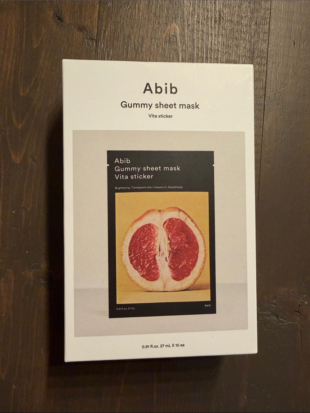 Box of Abib Gummy Sheet Masks Vita Sticker x9